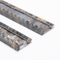 Mahjong Premium Acrylic Racks Set — Obsidian Marble Scalloped (Pre-Order)
