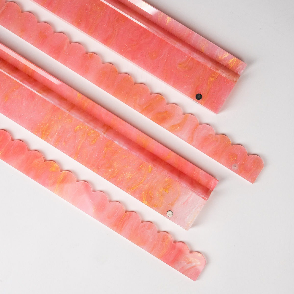 Mahjong Premium Acrylic Racks set| Honey Blossom - Scalloped (PRE-ORDER)