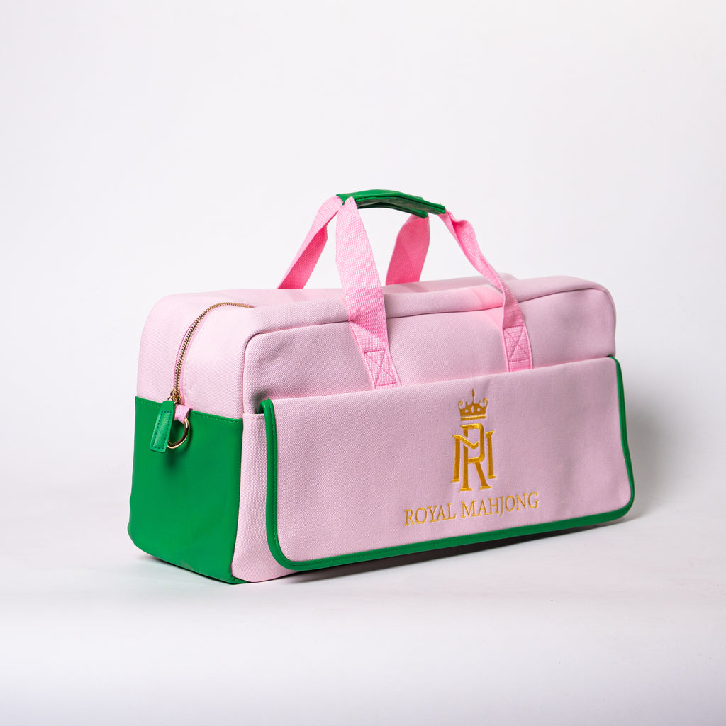 NEW- Royal Mahjong Traveler Bag| Blush & Palm Edition