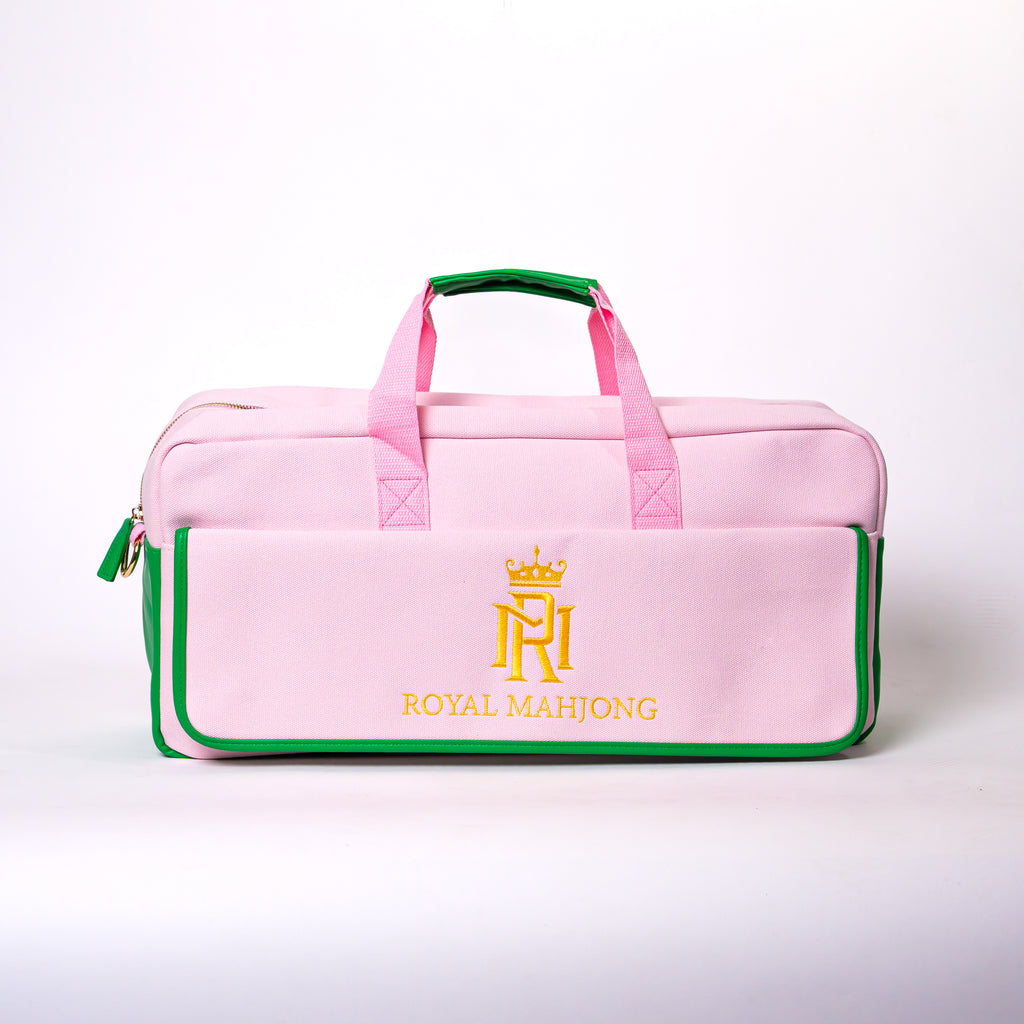 NEW- Royal Mahjong Traveler Bag| Blush & Palm Edition