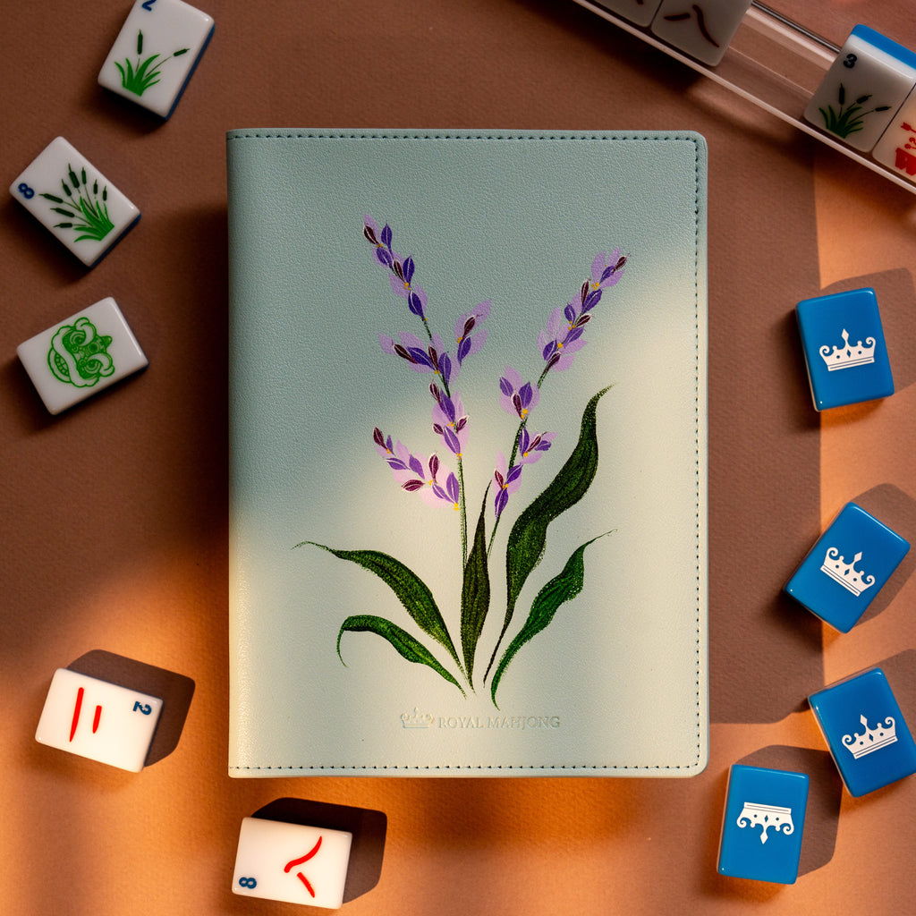 NEW - Hand Painted| Lavender Garden Mahjong Folio