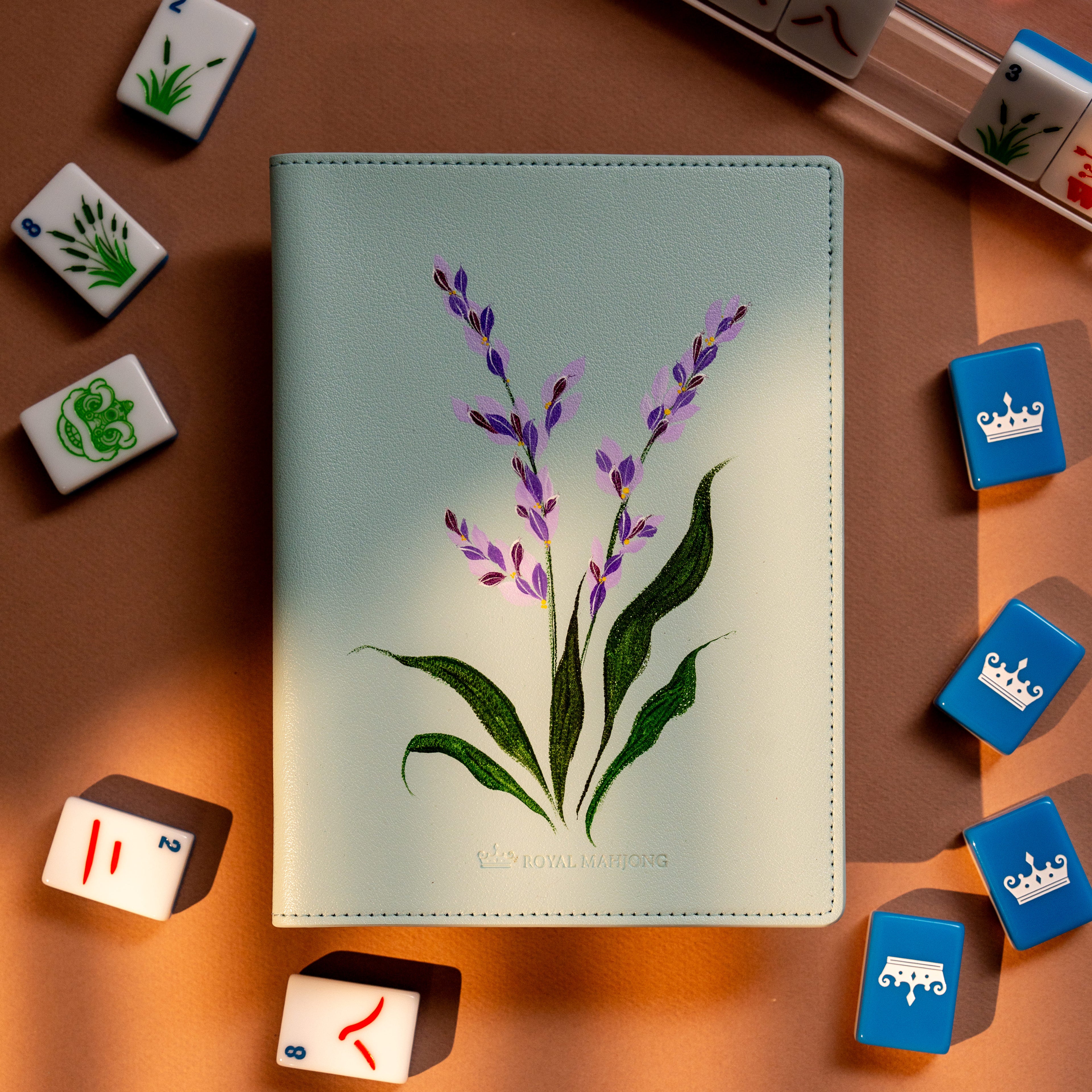 NEW - Hand Painted| Lavender Garden Mahjong Folio