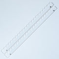 Mahjong Premium Acrylic Racks Set — Clear Racks with Clear Scalloped Pushers