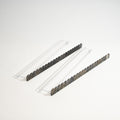 Mahjong Premium Acrylic Racks Set — Clear Racks with Obsidian Marble Scalloped Pushers
