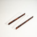 Mahjong Premium Acrylic Racks Set — Clear Racks with Tortoiseshell Straight Pushers