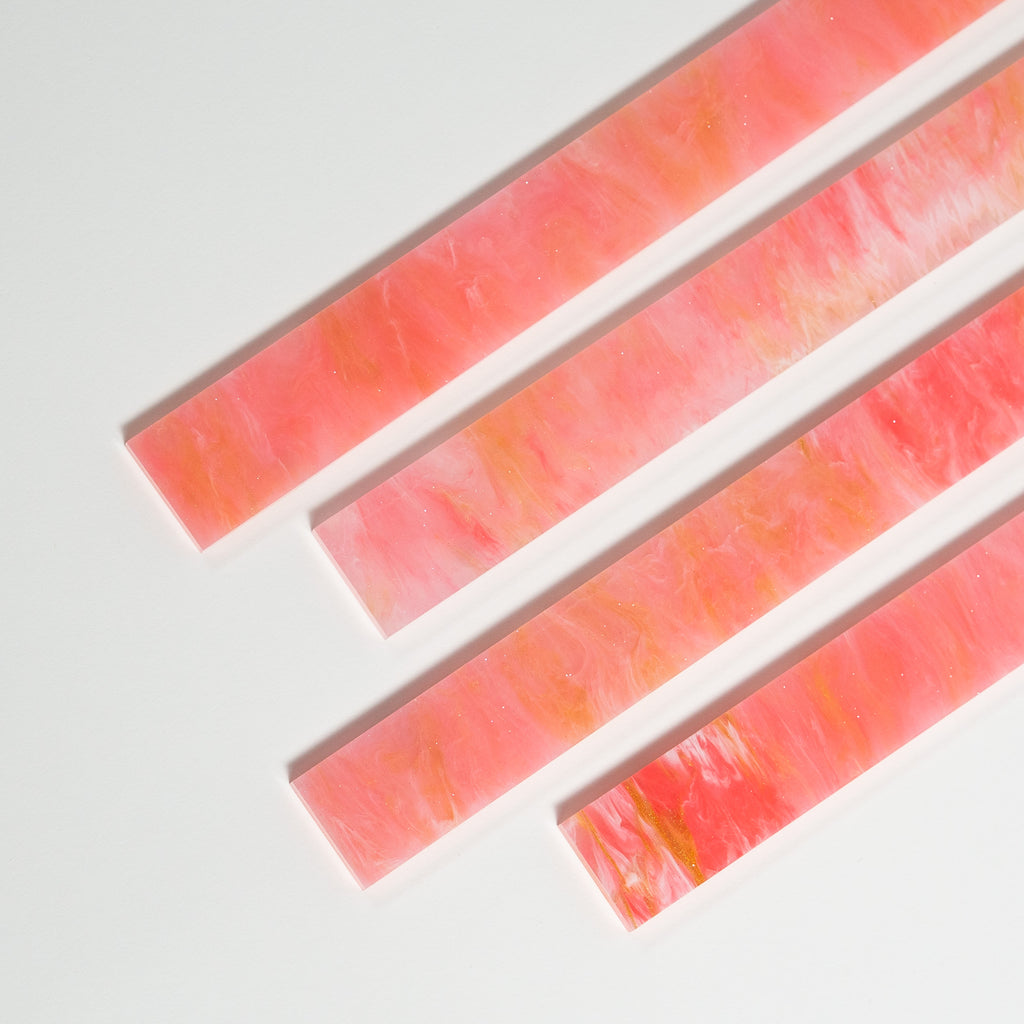 Honey Blossom Marble Straight Pushers — Pre-Order (Set of 4)