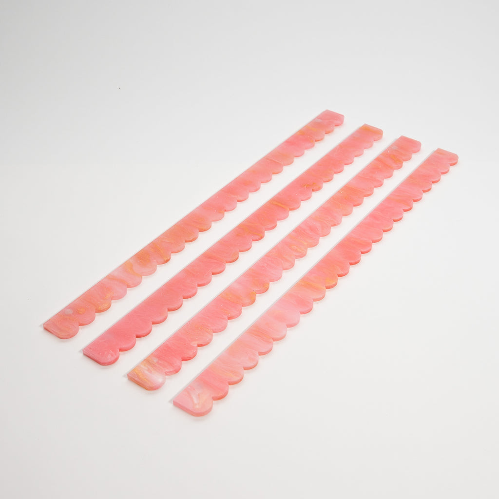 Honey Blossom Marble Straight Pushers — Pre-Order (Set of 4)