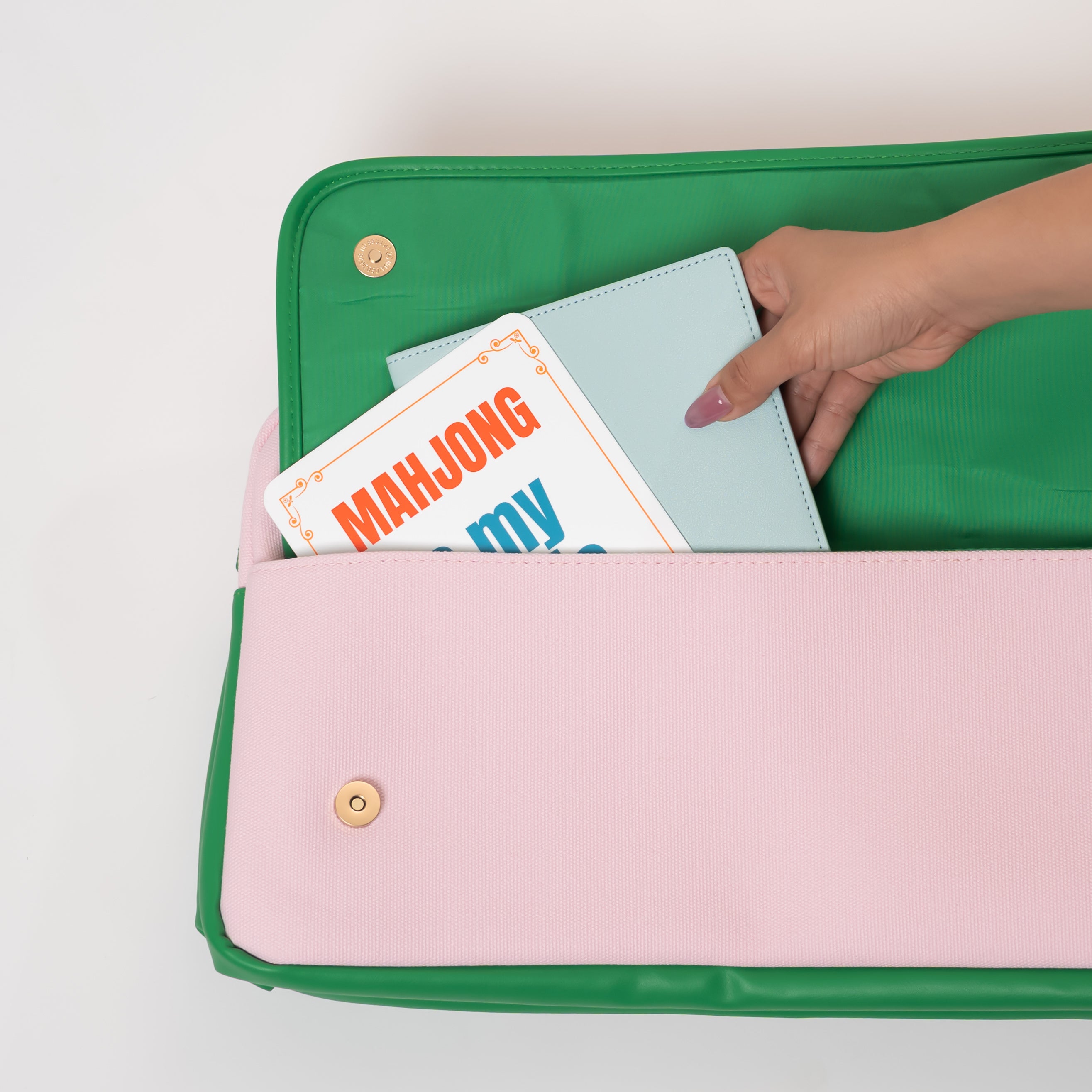 NEW- Royal Mahjong Traveler Bag| Blush & Palm Edition