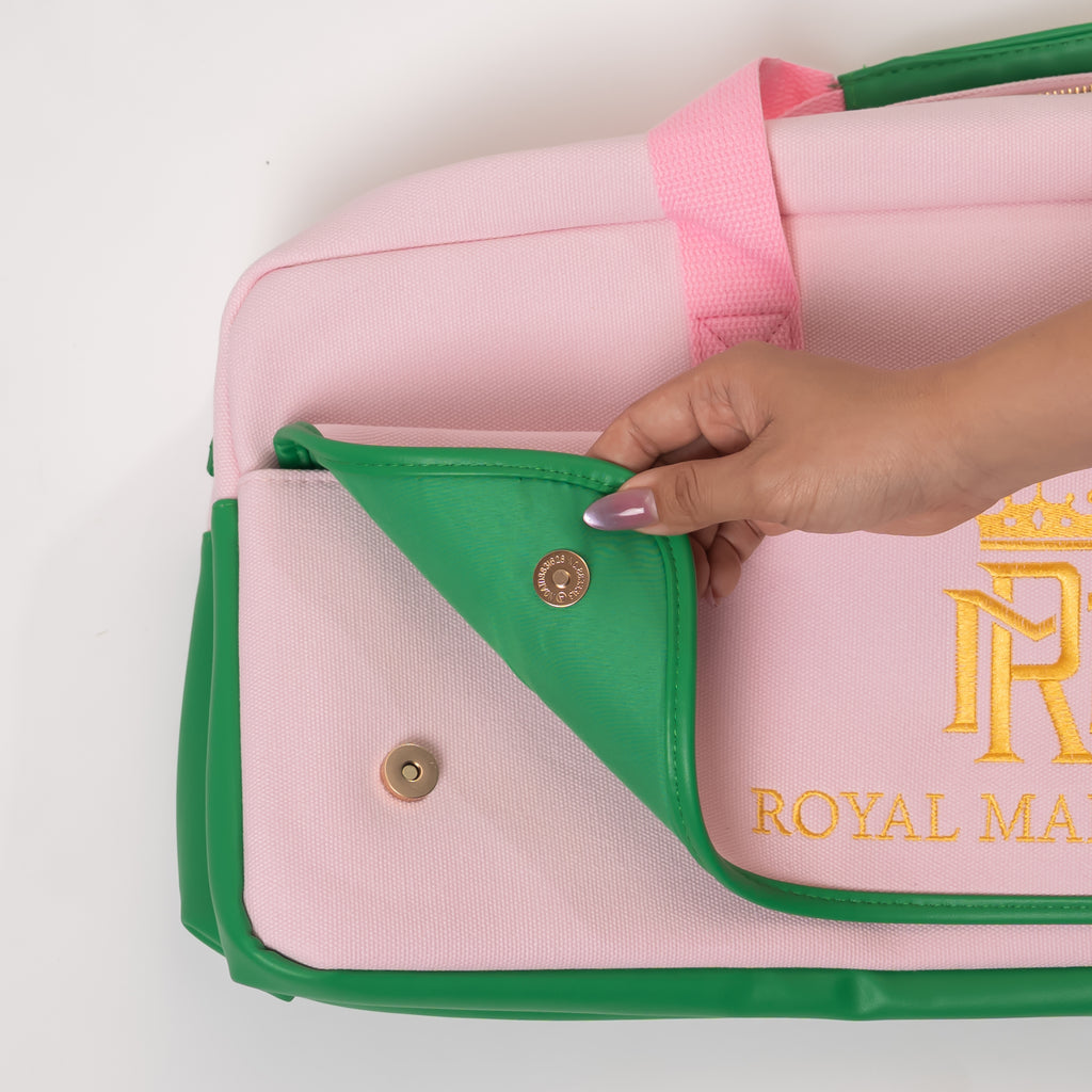 NEW- Royal Mahjong Traveler Bag| Blush & Palm Edition