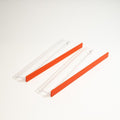 Mahjong Premium Acrylic Racks Set — Clear Racks with Orange Straight Pushers (6mm)